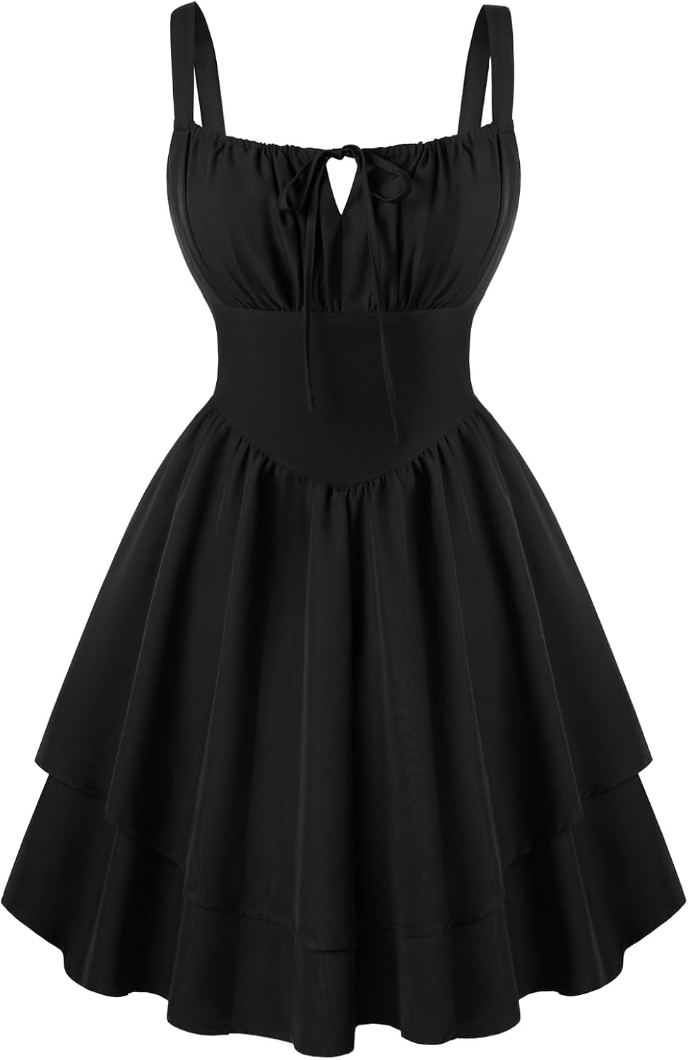 51lSm7sxHJL._AC_SL1500_.jpg Corset Mini Dress for Women Teens Summer Ruffle Sundress Graduation Homecoming Dresses - Image 1