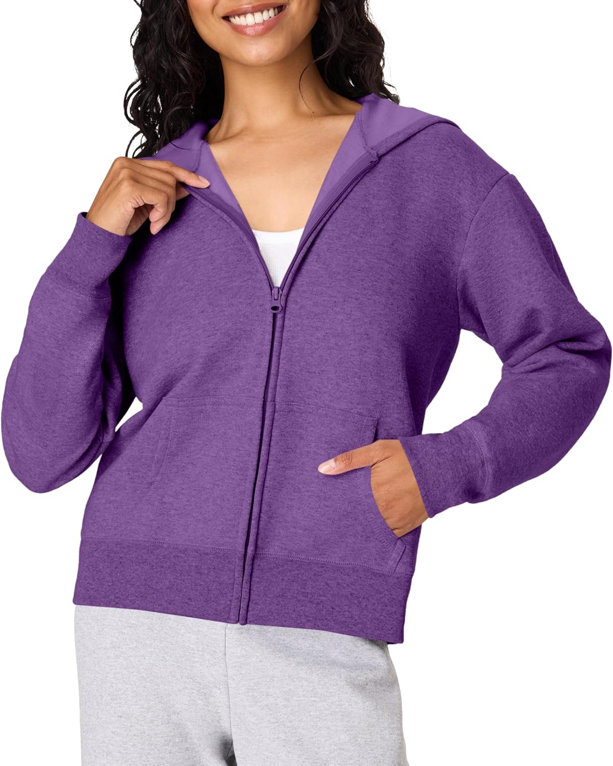81cps-hLAL._AC_SL1500_.jpg Women's Fleece Sweatshirt for Women, Soft Midweight - Full-Zip Hoodie, Sweatshirt, or 1/4 Zip - Image 1