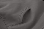 Women Solid Basic Fleece Letter Loose Hoodie Sweatshirt Long Sleeve Kangaroo Pocket Drop Shoulder Pullovers Top - Image 2